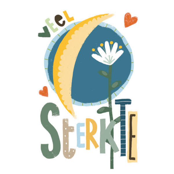 Wenskaart veel sterkte (F15004)