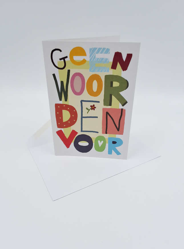Wenskaart geen woorden voor (F15008)