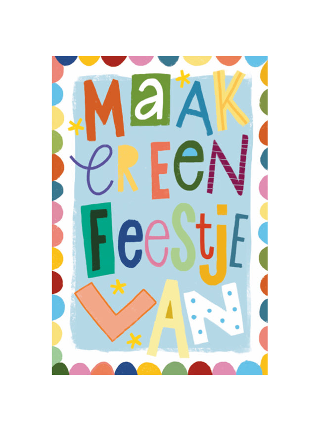 Greeting card Make it a party (F15012)