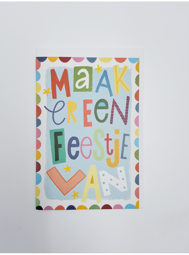 Greeting card Make it a party (F15012)