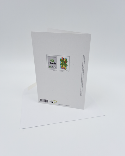 Wenskaart veel geluk klavertje 4 (F15016)