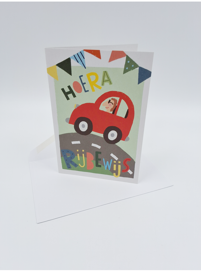 Carte de vœux : Hourra pour ton permis de conduire !