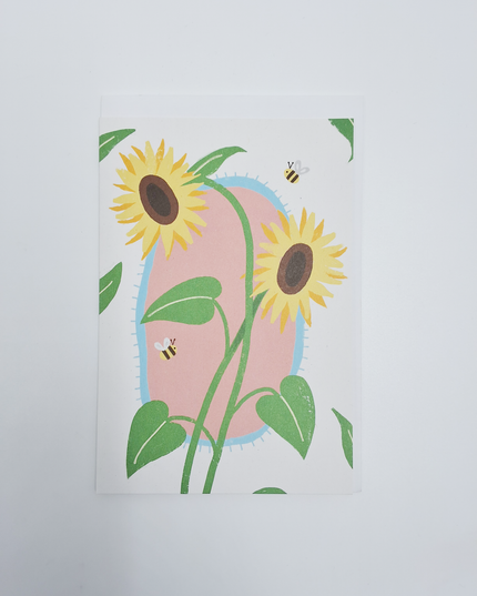 Wenskaart zonnebloemen (F15024)
