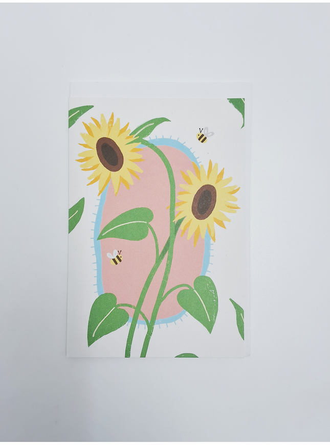 Wenskaart zonnebloemen (F15024)
