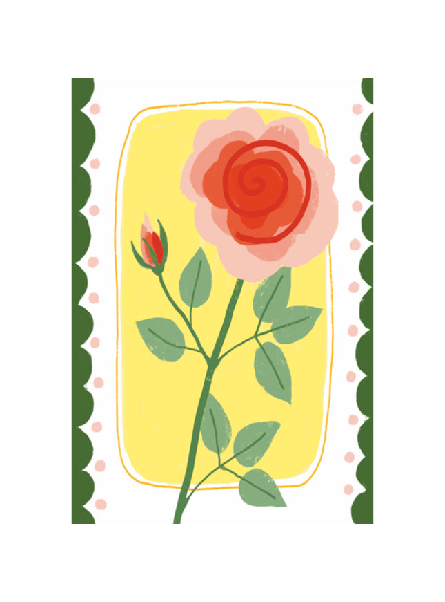Carte de vœux rose
