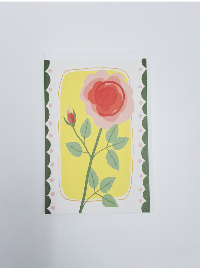 Carte de vœux rose