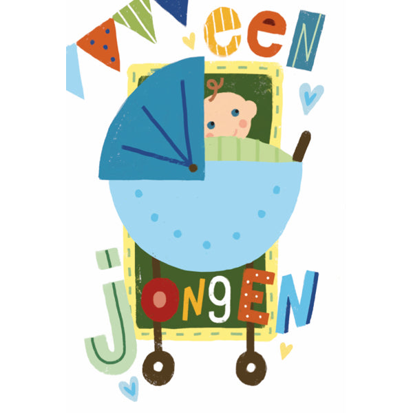 Wenskaart een jongen (F15029)