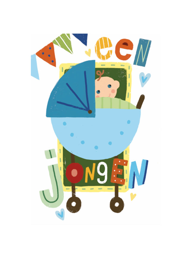Wenskaart een jongen (F15029)