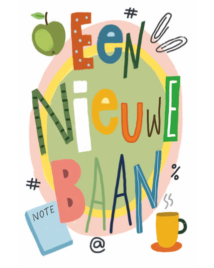 Wenskaart een nieuwe baan (F15031)