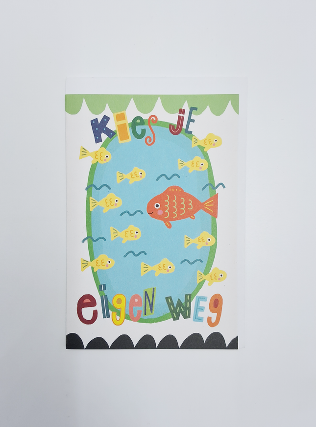 Wenskaart kies je eigen weg (F15037)