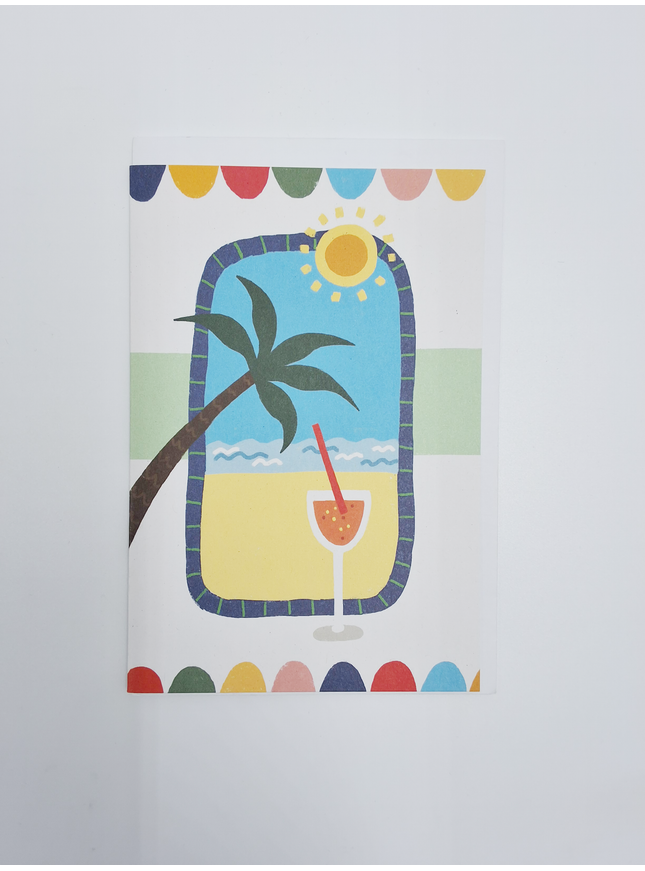 Carte de vœux cocktail Palm Beach