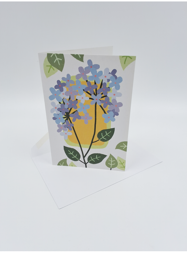 Carte de vœux hortensia...
