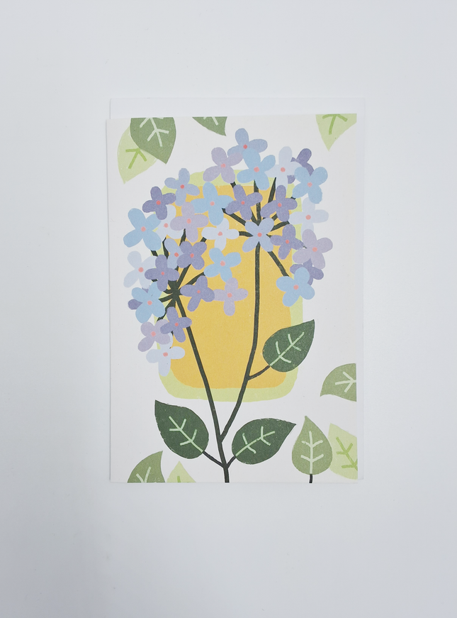 Wenskaart hortensia... (F15044)