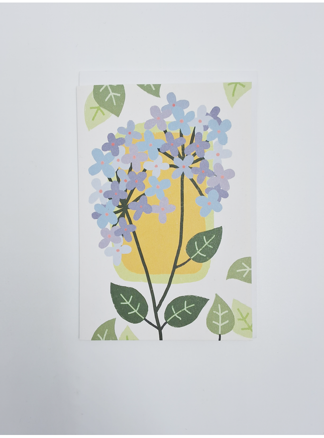 Carte de vœux hortensia...