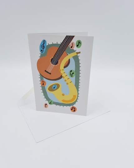 Wenskaart muziek, kaart... (F15045)