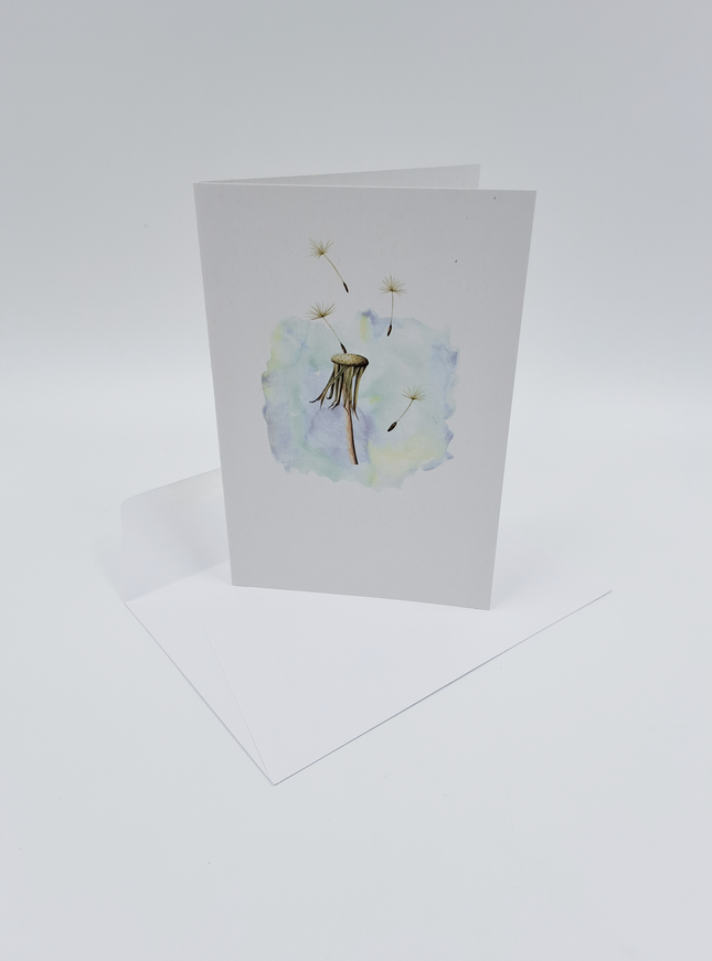 Wenskaart paardenbloem condoleance (F15206)