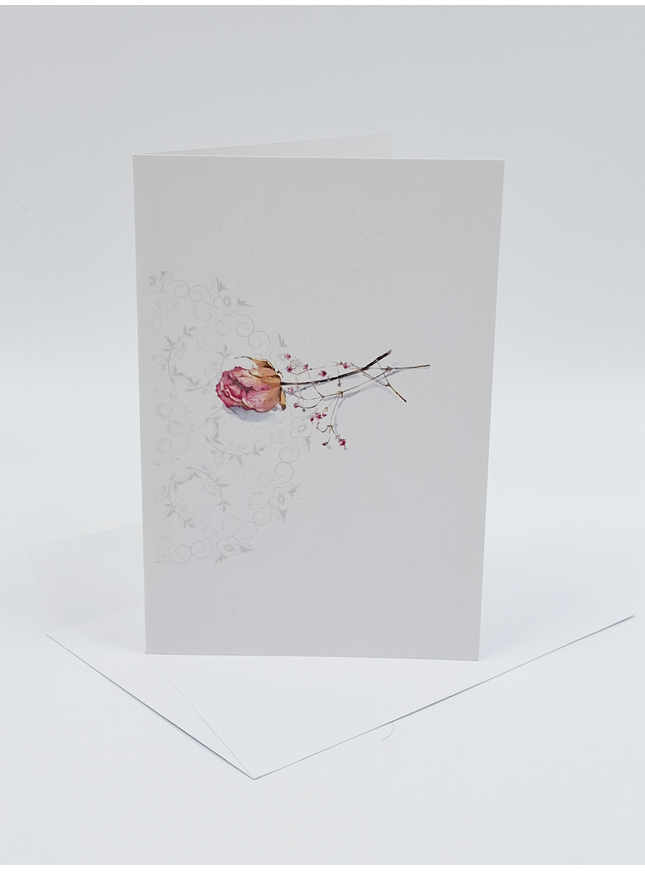Carte de vœux rose