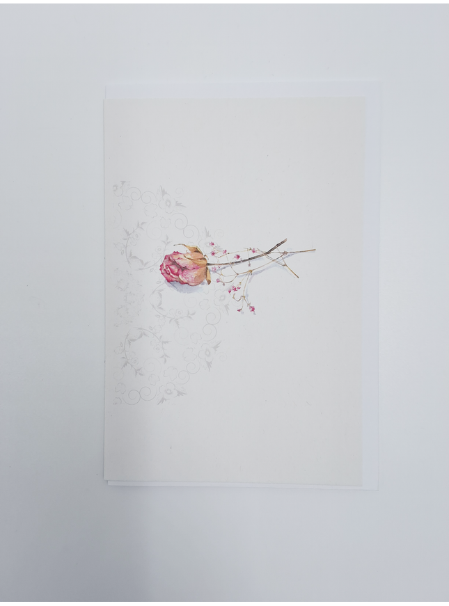 Carte de vœux rose