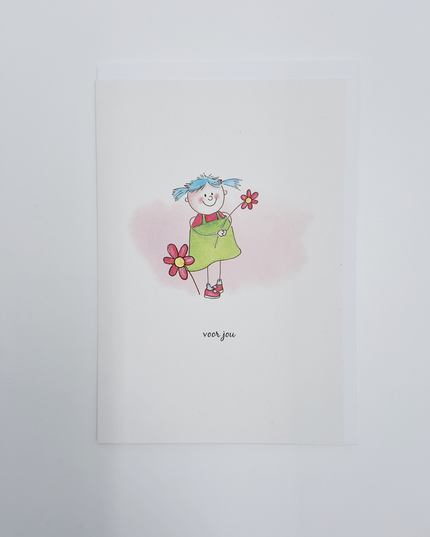 Wenskaart kindje voor jou (F15215)