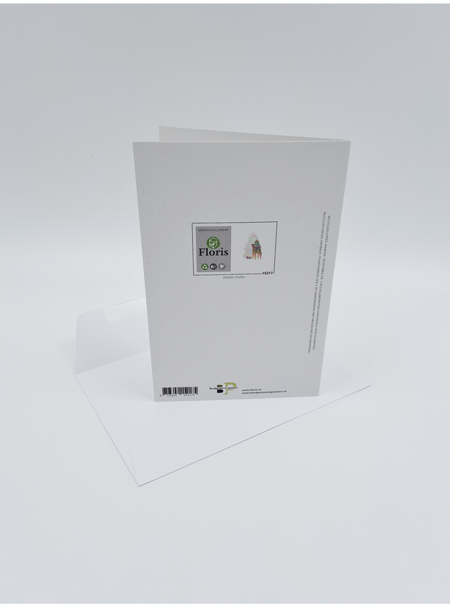 Wenskaart stoel met cadeau (F15217)