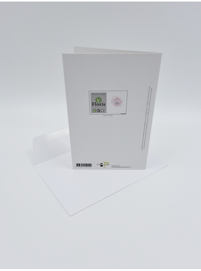wenskaart geboorte roze (F15219)