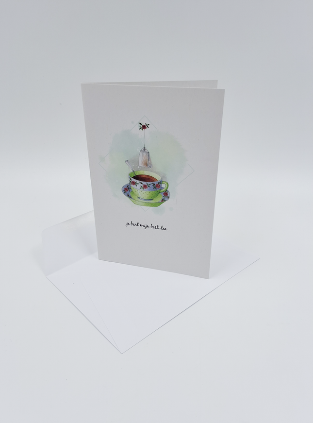 Wenskaart kopje, je bent mijn best-tea (F15230)