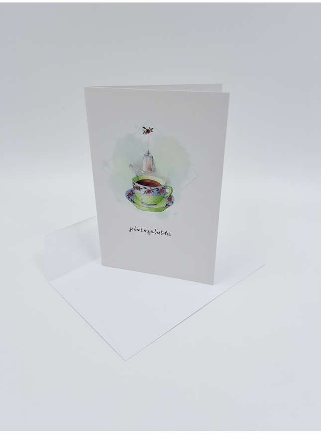 Wenskaart kopje, je bent mijn best-tea (F15230)