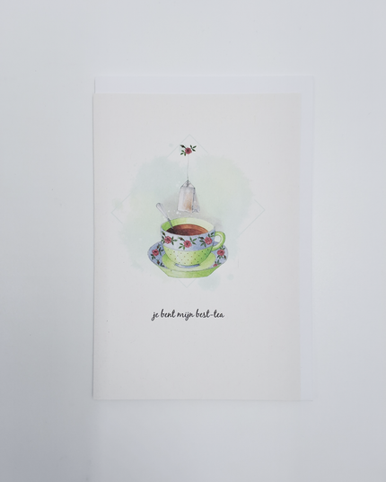 Wenskaart kopje, je bent mijn best-tea (F15230)