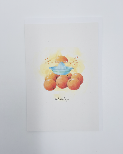 Greeting card oranges, get well soon (F15246)