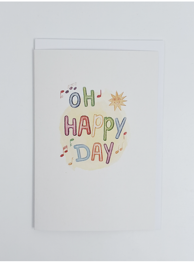 Wenskaart oh happy day (F15251)