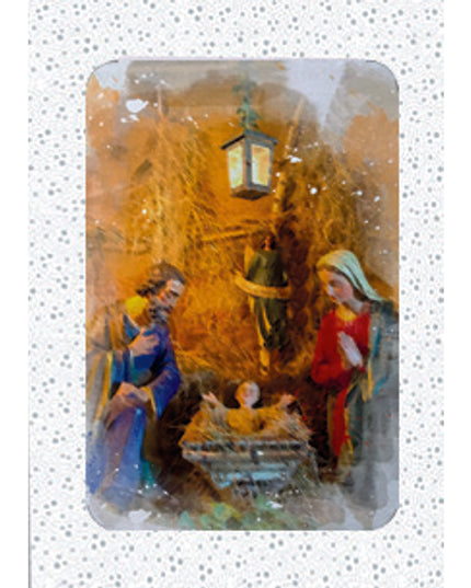 Kerstkaarten doosje 10x Jozef en Maria (F13085)