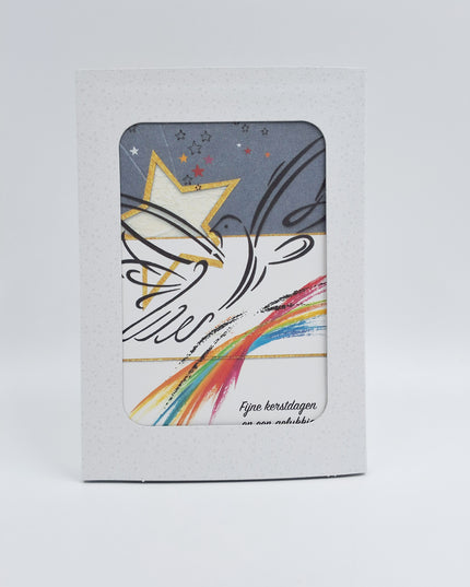 Boîte de cartes de Noël 10x Lumière de sapin de Noël (F12995)
