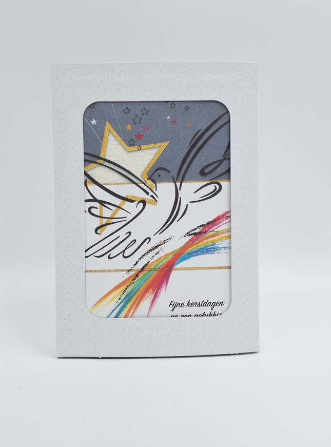 Boîte de cartes de Noël 10x Lumière de sapin de Noël (F12995)