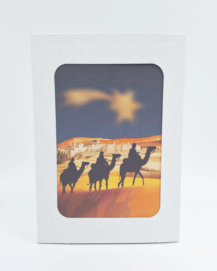 Boîte de cartes de Noël 10x Lumière de sapin de Noël (F12995)