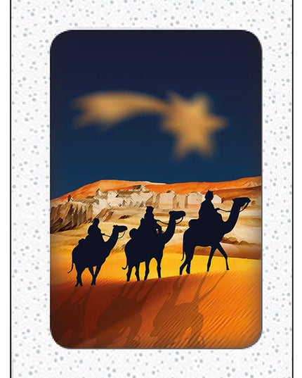 Boîte de cartes de Noël 10x Lumière de sapin de Noël (F12995)