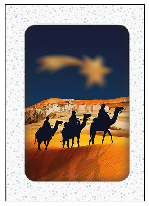 Boîte de cartes de Noël 10x Lumière de sapin de Noël (F12995)