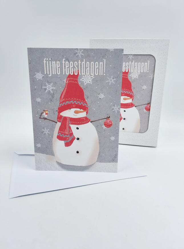 Boîte de cartes de Noël 10x Lumière de sapin de Noël (F12995)