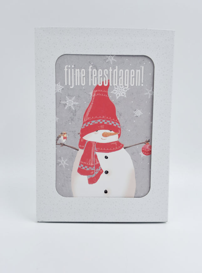 Boîte de cartes de Noël 10x Lumière de sapin de Noël (F12995)