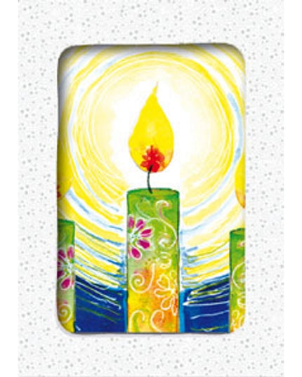 Christmas card box 12x Christmas candle