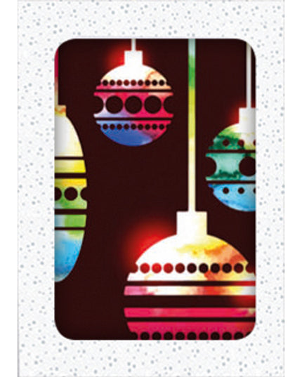 Christmas card box 12x Christmas balls