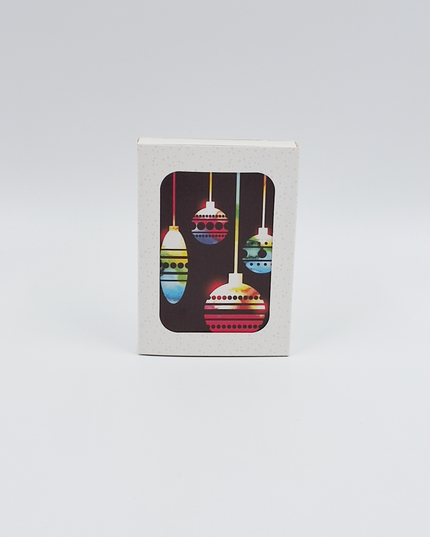 Christmas card box 12x Christmas balls