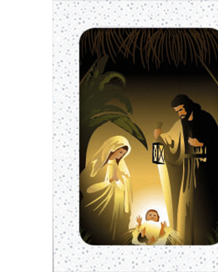 Christmas card box 12x Joseph, Mary, Jesus