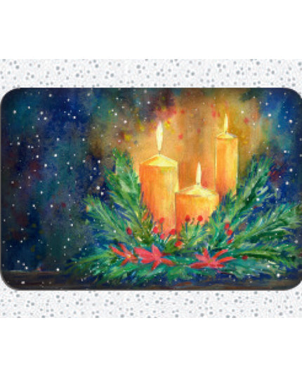 Christmas card box 12x candles