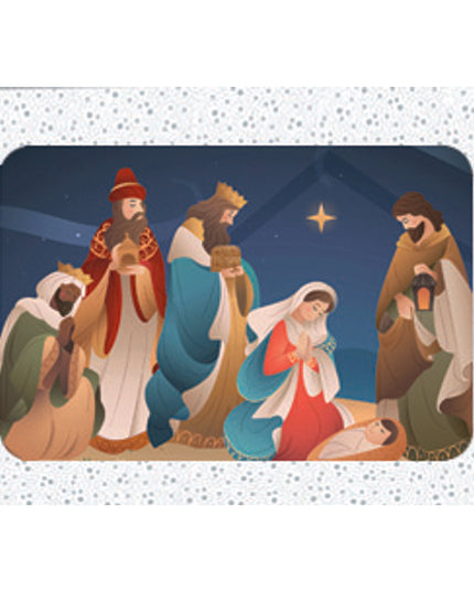 Christmas card box 12x Three Kings