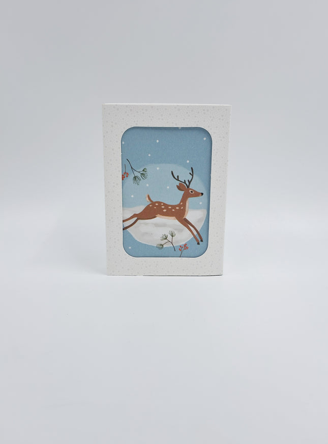 Christmas card box 12x deer