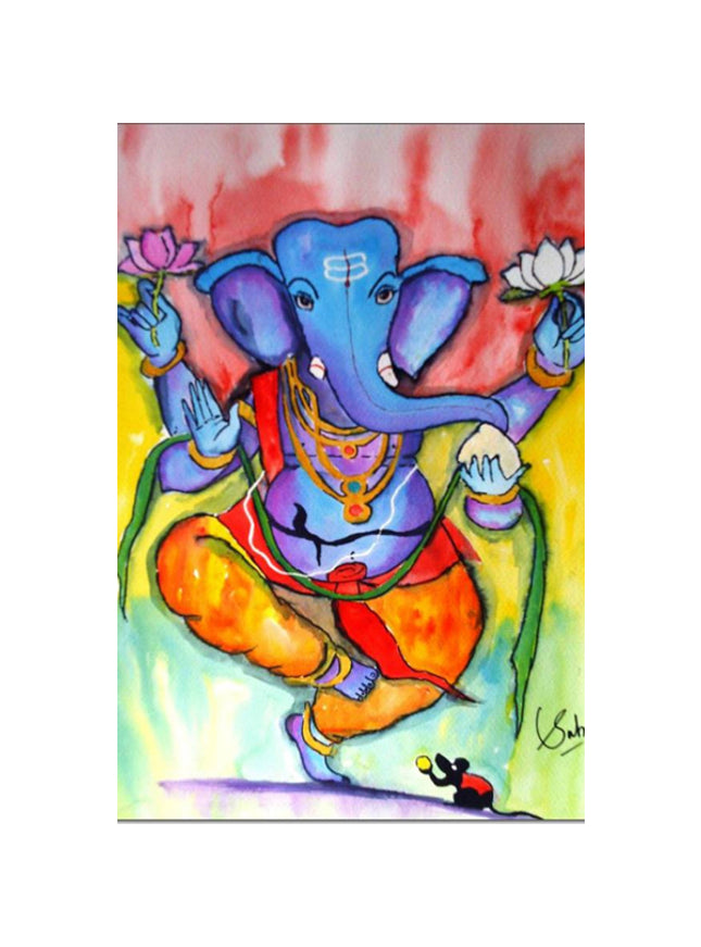 Wenskaart Ganesha (F20066)