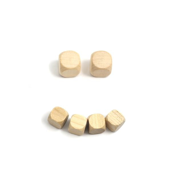 houten dobbelsteen blanco - 12 mm