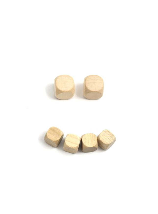 houten dobbelsteen blanco - 12 mm