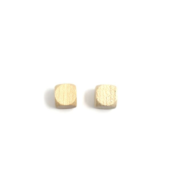houten dobbelsteen blanco - 12 mm