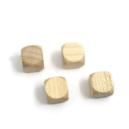 houten dobbelsteen blanco - 12 mm